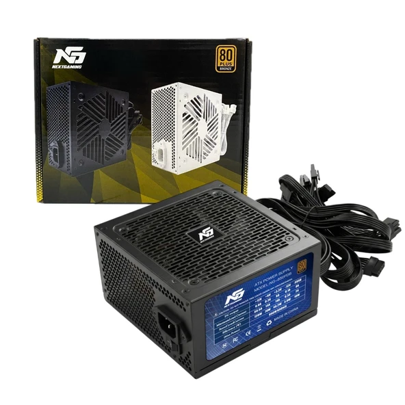 850W 80+ Bronze Ultra Sessiz Fdb Fan Atx M-Atx Power Supply Siyah ürün görseli 1