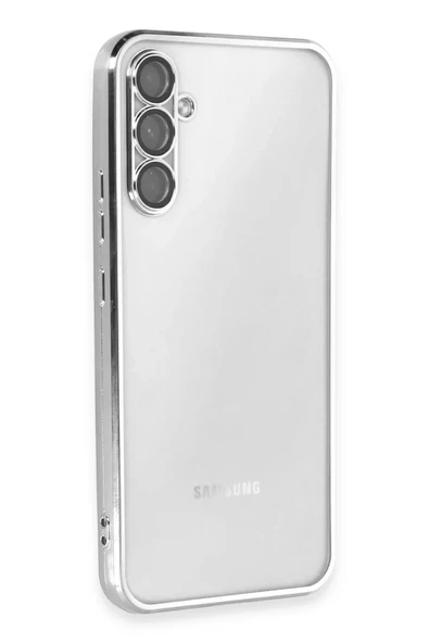 Newface Samsung Galaxy A54 5G Kılıf Razer Lensli Silikon - Gümüş ürün görseli 1