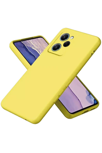Newface Xiaomi Poco X5 Pro 5G Nano içi Kadife Silikon - Sarı ürün görseli 1