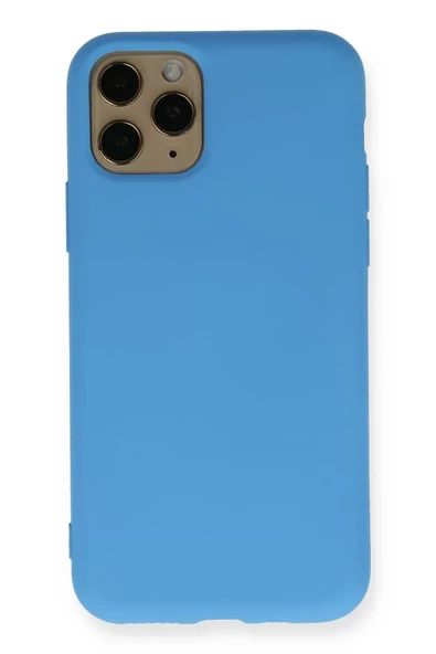 Newface Apple iPhone 11 Pro Kılıf Nano içi Kadife Silikon - Mavi ürün görseli 1
