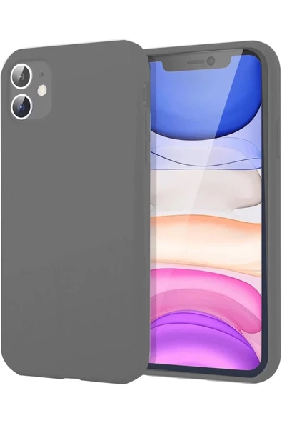 Newface Apple iPhone 11 Kılıf First Silikon - Gri ürün görseli 1