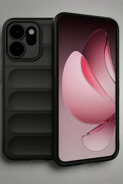 Newface Oppo Reno 14 Optimum Silikon - Siyah - Resim 3