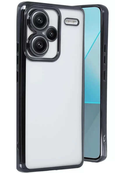 Newface Xiaomi Redmi Note 13 Pro Plus Kılıf Razer Lensli Silikon - Siyah ürün görseli 1