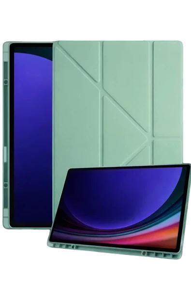 Newface Samsung Galaxy Tab A11 Plus Kalemlikli Mars Tablet Kılıfı - Açık Yeşil ürün görseli 1