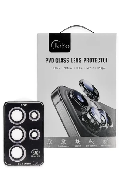 Joko Samsung Galaxy S24 Ultra PVD Metal Kamera Lens - Pembe ürün görseli 1