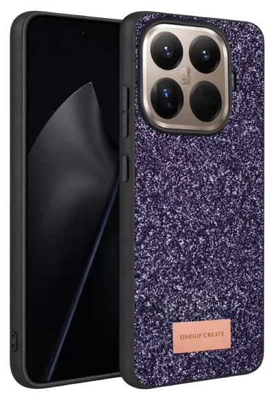Onegif Xiaomi Mi 15T Pro Bright Simli Kapak - Derin Mor ürün görseli 1