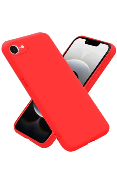 Newface Apple iPhone 16E Kılıf First Silikon - Kırmızı ürün görseli 1