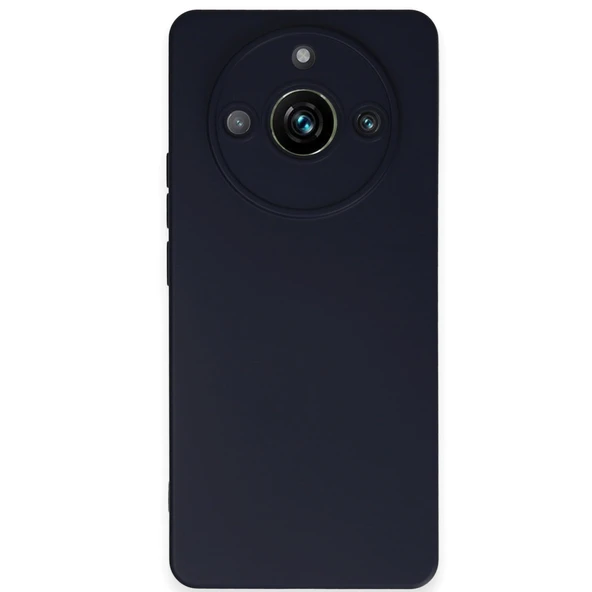 Newface Realme 11 Pro Kılıf Nano içi Kadife Silikon - Lacivert ürün görseli 1
