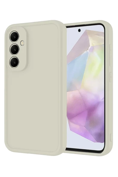 Newface Samsung Galaxy A16 5G Kılıf Viera Silikon - Krem ürün görseli 1