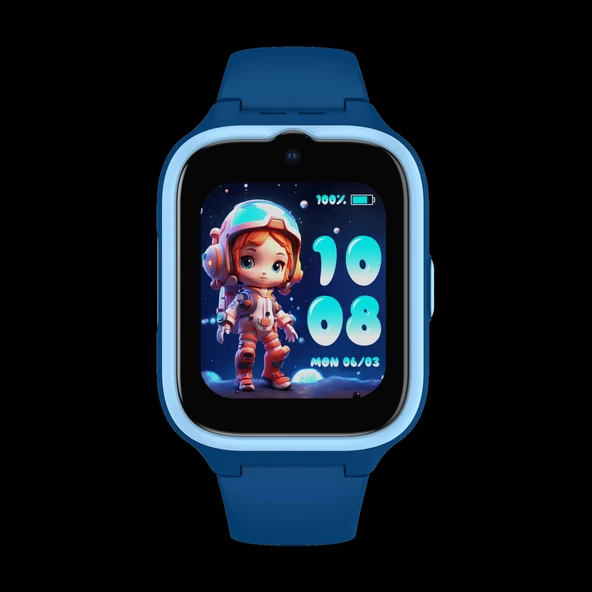 Buff Kids Watch Play 4.5G Sim Kartlı Akıllı Çocuk Saati - Mavi ürün görseli 1
