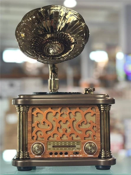 Everton Rt-588  Bluetooth Fm-Usb-Tf-Aux  Şarjlı Nostaljik Radyo ürün görseli 1