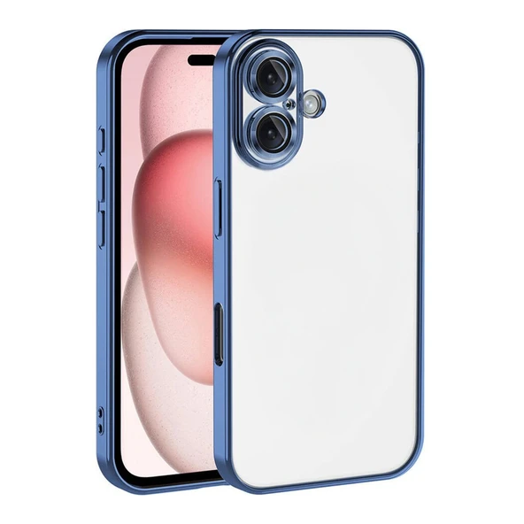 Newface Apple iPhone 17 Razer Lensli Silikon - Açık Mavi ürün görseli 1