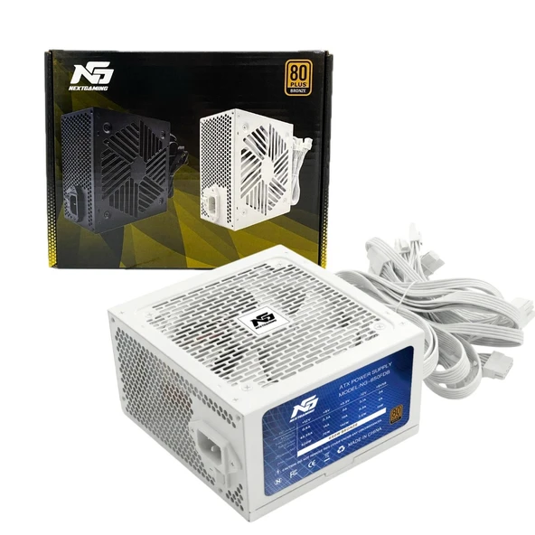 650W 80+ Bronze Ultra Sessiz Fdb Fan Atx M-Atx Power Supply Beyaz ürün görseli 1