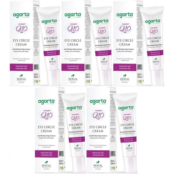 Agarta Doğal Göz Altı Kırışıklık ve Koyu Halka Yaşlandırma Karşıtı Antiaging Kremi 20 ML (5 Li Set) ürün görseli 1