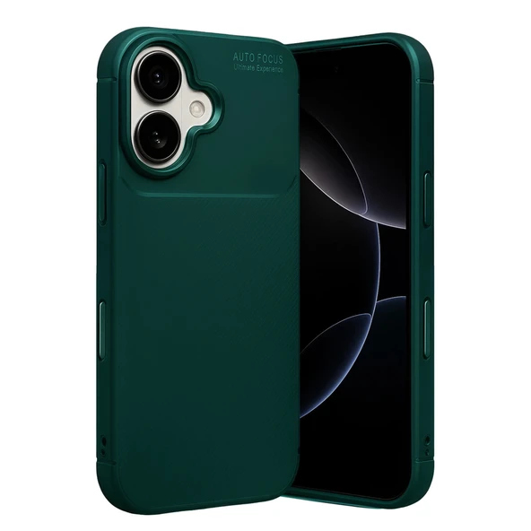 Newface Apple iPhone 17 Auto Focus Karbon Kapak - Koyu Yeşil ürün görseli 1