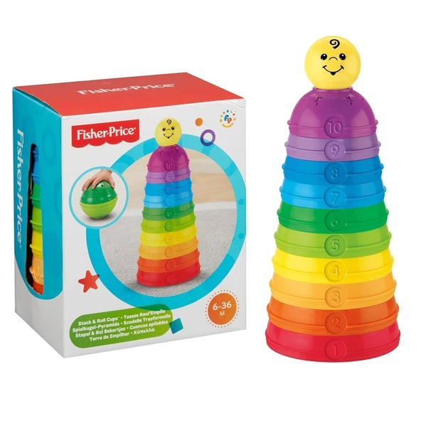 W4472 Fisher-Price® Numaralı Kaplar / Sıralama ve Şekil Ayırma Oyuncakları ürün görseli 1