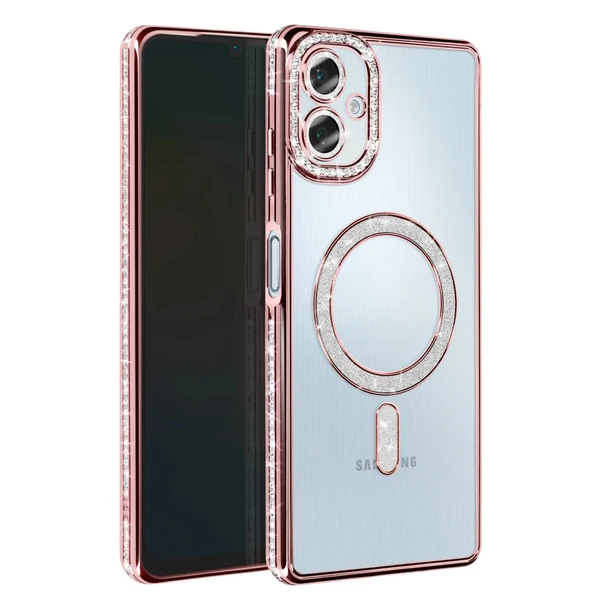Newface Samsung Galaxy A06 Joke Simli Magneticsafe Kılıf - Pembe ürün görseli 1