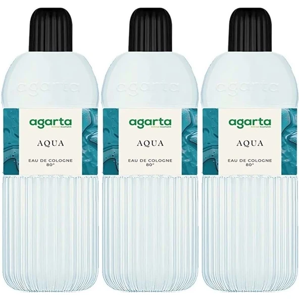 Agarta Kolonya 400 ML Aqua 80 Derece Pet Şişe (3 Lü Set) ürün görseli 1
