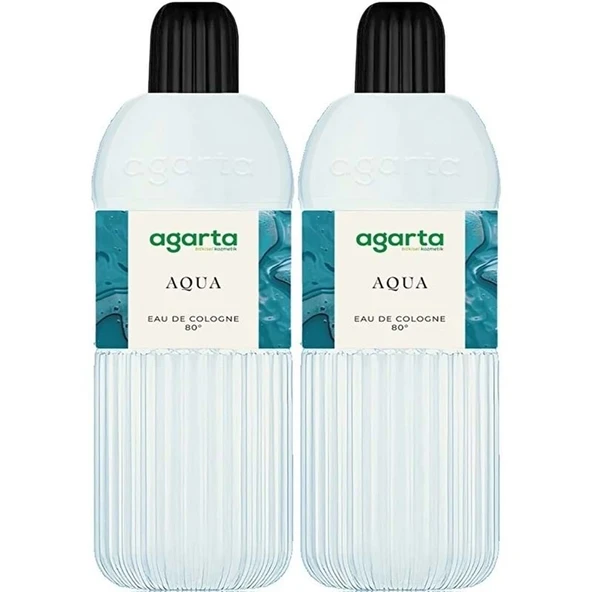 Agarta Kolonya 400 ML Aqua 80 Derece Pet Şişe (2 Li Set) ürün görseli 1