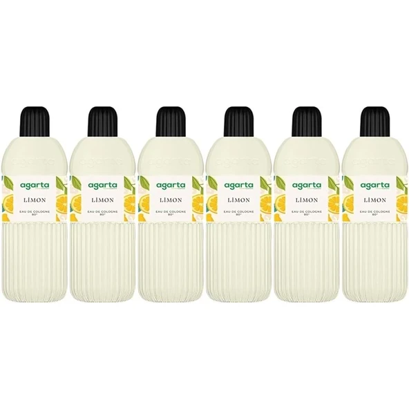 Agarta Kolonya 400 ML Limon 80 Derece Pet Şişe (6 Lı Set) ürün görseli 1