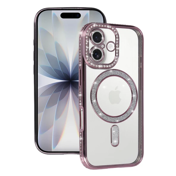 Newface Apple iPhone 17 Joke Simli Magneticsafe Kılıf - Pembe ürün görseli 1