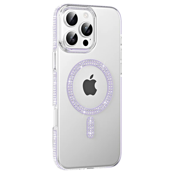 Joko Apple iPhone 16 Pro Max Move Taşlı Magsafe Kapak - Lila ürün görseli 1