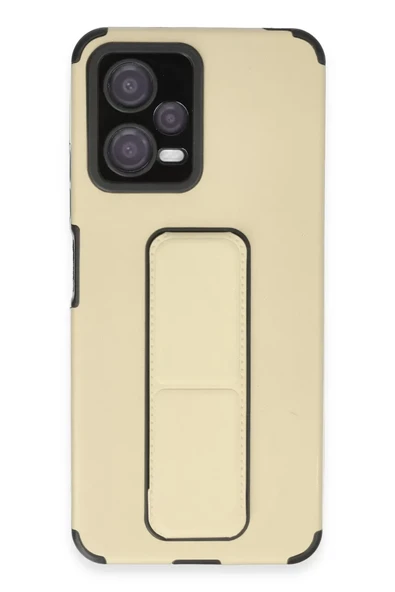 Newface Xiaomi Poco X5 5G Kılıf Mega Standlı Silikon - Gold ürün görseli 1
