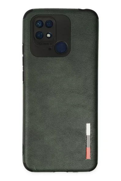 Newface Xiaomi Redmi 10C Kılıf Loop Deri Silikon - Yeşil ürün görseli 1
