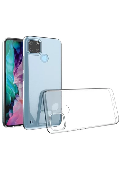 Newface Realme C25Y Kılıf Lüx Şeffaf Silikon ürün görseli 1