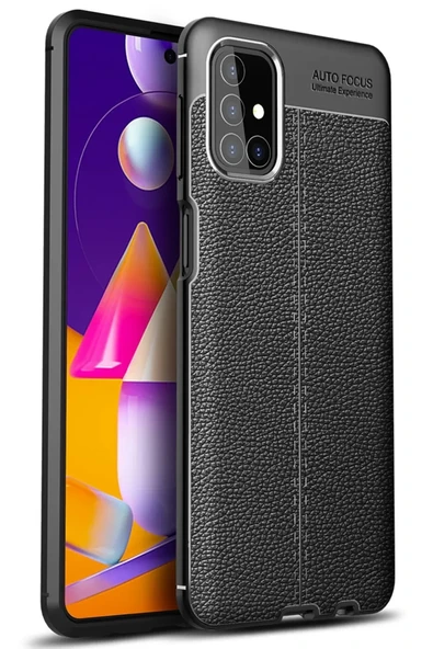 Newface Samsung Galaxy M31S Kılıf Auto Focus Kapak - Siyah ürün görseli 1
