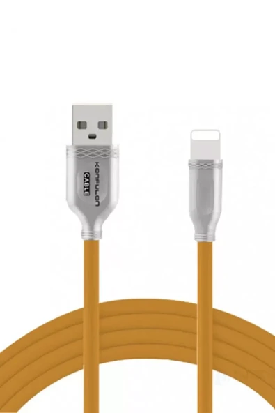 Konfulon S48 Lightning Kablo iphone Uyumlu 1M 3A - Sarı ürün görseli 1