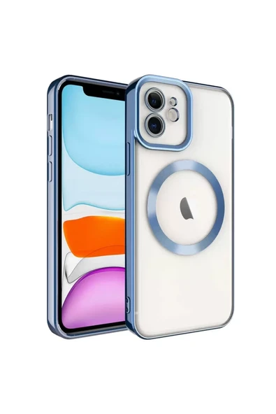 Newface Apple iPhone 11 Kılıf Kross Magneticsafe Kapak - Sierra Blue ürün görseli 1