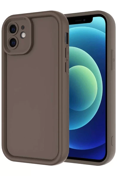 Newface Apple iPhone 11 Kılıf Viera Silikon - Kahverengi ürün görseli 1