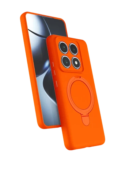 Newface Xiaomi Mi 14T Pro Regal Magsafe Standlı Kapak - Turuncu ürün görseli 1