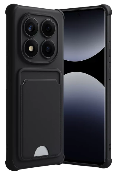 Newface Xiaomi Redmi Note 14 Pro Plus Kelvin Kartvizitli Silikon - Siyah ürün görseli 1