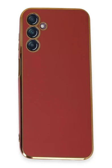 Newface Samsung Galaxy M14 5G Kılıf Volet Silikon - Kırmızı ürün görseli 1
