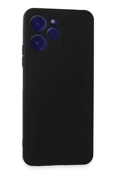 Newface Xiaomi Redmi 12 Kılıf Nano içi Kadife Silikon - Siyah ürün görseli 1