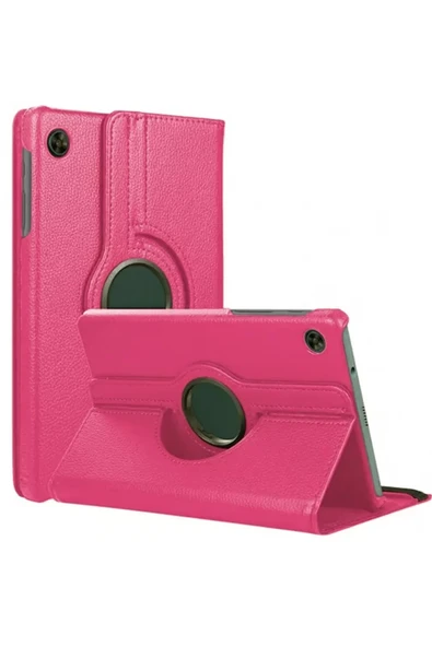 Newface Samsung Galaxy Tab A11 360 Tablet Deri Kılıf - Pembe ürün görseli 1