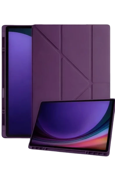 Newface Samsung Galaxy Tab A11 Kalemlikli Mars Tablet Kılıfı - Mürdüm ürün görseli 1