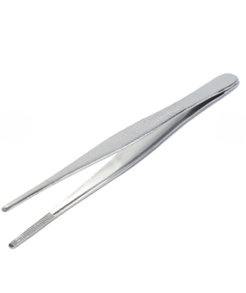 Penset Düz Küt Uçlu 13 Cm  Nikel Kaplama ürün görseli 1