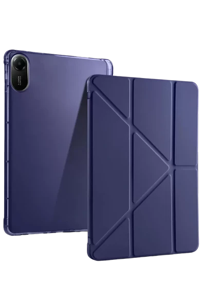 Newface Xiaomi Redmi Pad 2 Kalemlikli Mars Tablet Kılıfı - Lacivert ürün görseli 1