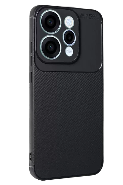 Newface Oppo Reno 15 Auto Focus Karbon Kapak - Siyah ürün görseli 1