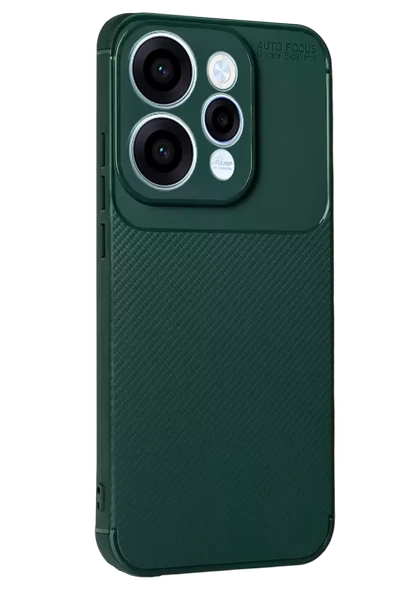 Newface Oppo Reno 15 Auto Focus Karbon Kapak - Koyu Yeşil ürün görseli 1