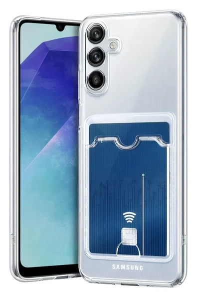 Newface Samsung Galaxy A37 5G Kart Şeffaf Silikon - Şeffaf ürün görseli 1