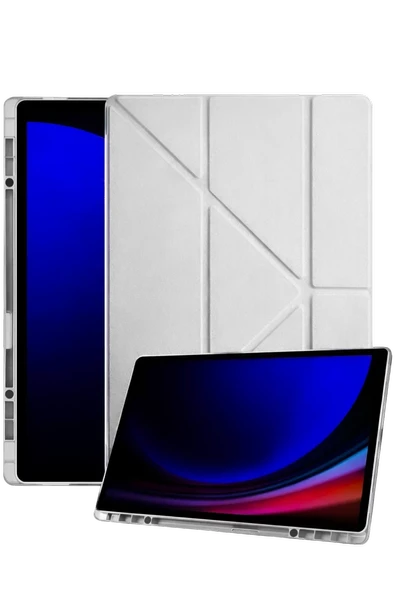 Newface Samsung Galaxy Tab A11 Kalemlikli Mars Tablet Kılıfı - Gri ürün görseli 1