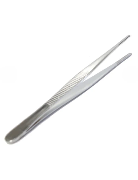 Penset Düz Küt Uçlu 13 cm Paslanmaz Çelik - Resim 2