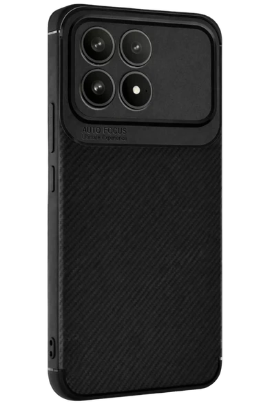 Newface Xiaomi Poco F8 Pro Auto Focus Karbon Kapak - Siyah ürün görseli 1