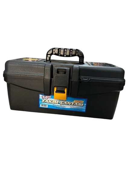 TOOLBOX MEGA 14" PLASTİK KİLİTLİ TAKIM ÇANTASI ürün görseli 1