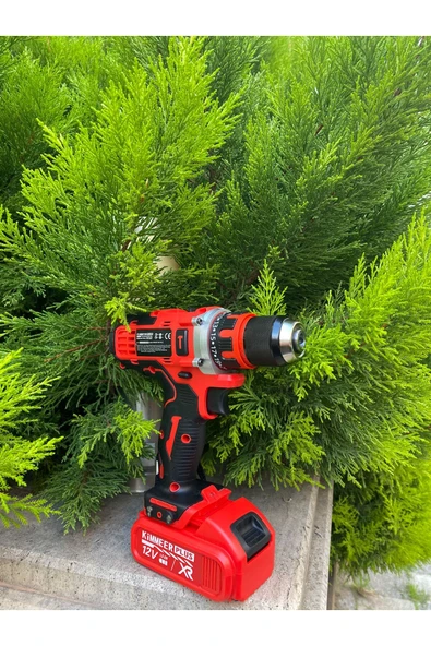 KİMMEER PLUS Kimmer Plus 12v 1.5 Ah Metal Şanzıman Çift Akülü Şarjlı 24 Parça Akülü Vidalama Matkap ürün görseli 1