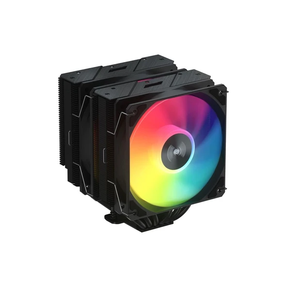 FSP MP7-BA 2x120mm ARGB Fanlı LGA1700/1851/AM5 Siyah işlemci Soğutucu ürün görseli 1